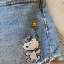 Къси дънкови панталони Levis 501 Peanut Снупи lmtd edition оригинал, снимка 4