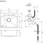 ПРОМОЦИЯ Кухненска мивка за вграждане AURALUM (KITCHEN SINK) 913258-06-JZF0614, снимка 4