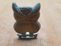 Бронзова пластика статуетка сова поставка, снимка 1