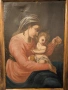 Стара религиозна картина – Богородица с Младенеца, снимка 2