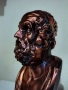 Страхотен Бронзов Бюст На Омир, снимка 8