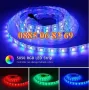 Многоцветна LED лента 5 м с дистационно, ЛЕД диодна лента с контролер 5050, снимка 5