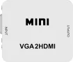 Mini 1080P VGA към HDMI адаптер конвертор/VGA2HDMI конектор с аудио за PC лаптоп към HDTV , снимка 2