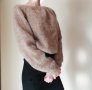 Ръчно плетен мохерен пуловер, снимка 7