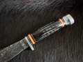 Среден ловен нож Marbles Horn Damascus MR460., снимка 4