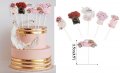 6 бр Дамски парфюм букет цветя автомобил топер топери картон декор украса за торта рожден ден сватба