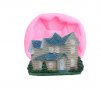 Фамилна Къща силиконов молд форма декорация торта фондан сладки мъфини, снимка 1 - Форми - 26676935