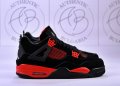 Nike Air Jordan Retro 4 Red Thunder, KAWS, Lightning, снимка 2