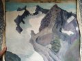 стара картина-планински пейзаж, снимка 1 - Картини - 28949922