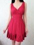 Дамска къса рокля в червен цвят р-р S, снимка 1 - Рокли - 43062014