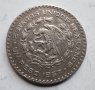 1 песо сребро Мексико 1957г, снимка 3