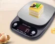 Кухненска везна,  неръждаема стомана/ABS, цифров дисплей, 5кг, черна, снимка 5