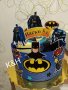 Картонена торта Батман, снимка 1 - Други - 34797092