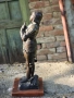 Бронзова Фигура на O.Ruffony Jeanne d'Arc 1900-1920г, снимка 11