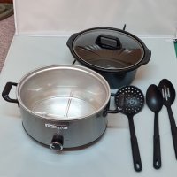 Crock-Pot Бавна готварска тенджера хром 3,5л неръждаема стомана 2-3 човека 210 W., снимка 4 - Мултикукъри - 35201801