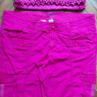 Еластични розови дънкови бермуди "Arizona" jean&Сo. / голям размер, снимка 4 - Къси панталони и бермуди - 14361266