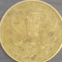 5 цента (1983) Кипър, снимка 1 - Нумизматика и бонистика - 38118178