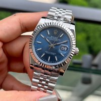 Мъжки часовник Rolex Datejust Blue Dial с автоматичен механизъм, снимка 2 - Мъжки - 43777359