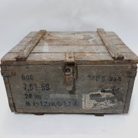 Стар военен сандък, от патрони(12.6), снимка 4 - Антикварни и старинни предмети - 43806330