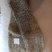Ръчно плетени мъжки чорапи от вълна, размер 41, снимка 2 - Мъжки - 43031579