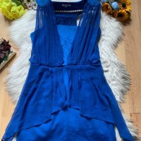 Турско синя рокля, снимка 1 - Рокли - 40647251