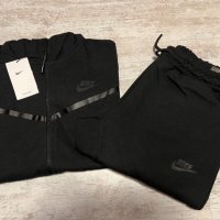 Нов мъжки черен екип Nike tech fleece, снимка 4 - Спортни дрехи, екипи - 42484751