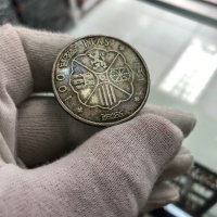 Сребърна монета Испания 100 песети, 1966, снимка 5 - Нумизматика и бонистика - 40503645