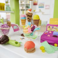 Play Doh - Голям Камион за сладолед с пластелин, снимка 6 - Пластелини, моделини и пясъци - 43263079