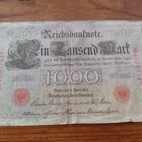 Райх банкнота - Германия - 1000 марки / 1910 година - 23699, снимка 1 - Нумизматика и бонистика - 33373422