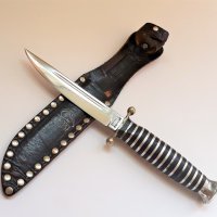 1960 г. ЛЕГЕНДАРЕН немски супер рядък ловен нож PUMA SOLINGEN Солинген - ЛИКВИДАЦИЯ, снимка 2 - Други ценни предмети - 26337871