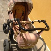 Комбинирана детска количка Sojan 2 в 1 Poland Avansis бежова, снимка 3 - Детски колички - 29004241