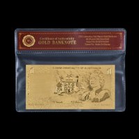 Позлатен австралийски долар полимер, снимка 1 - Колекции - 26828585