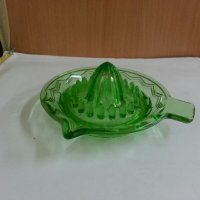 антикварна сокоизтисквачка зелено стъкло , снимка 2 - Антикварни и старинни предмети - 26224757