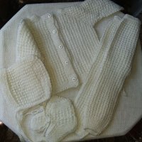 Промо Ръчно плетени дрешки, снимка 3 - Комплекти за бебе - 27147948