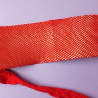 S/M нов червен мрежест дамски чорапогащник, снимка 4 - Бельо - 43870880