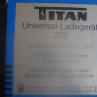 Немско Зарядно Старо Качество-За Батерии 0-12V/900mA-TITAN Lagerat222-Отлично-5 св.индикации-Регулац, снимка 3 - Други инструменти - 42932657