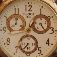 Модерен дамски часовник TISSOT 1853 с кожена каишка елегантен дизайн 42548, снимка 3 - Дамски - 43756370