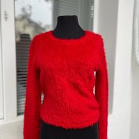 Червена блуза, снимка 1 - Блузи с дълъг ръкав и пуловери - 38897117