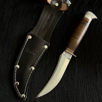 Немски ловен нож Linder Solingen (skiner) , снимка 1 - Ножове - 39173441