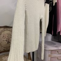 Ръчно плетен пуловер , снимка 6 - Блузи с дълъг ръкав и пуловери - 43477119