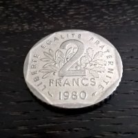 Монета - Франция - 2 франка | 1980г., снимка 2 - Нумизматика и бонистика - 28402799