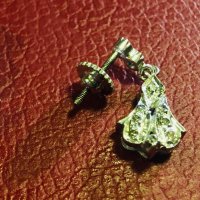 Обеци и медальон от платина с диаманти Злато Платина Диаманти Бижута, снимка 13 - Обеци - 23308193
