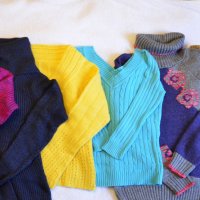 Дамска блуза, плетиво, пуловер размер М-Л , снимка 1 - Блузи с дълъг ръкав и пуловери - 27514316