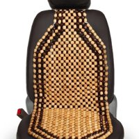 1 БРОЙ Универсален масажор подложка за седалка с дървени топчета бежово кафяво, снимка 6 - Аксесоари и консумативи - 43708489