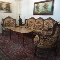 Старинна италианска барокова гарнитура, снимка 10 - Дивани и мека мебел - 39315925