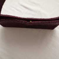 Accessorize малка дамска чанта с мъниста във виолетов цвят - със забележки, снимка 10 - Чанти - 43946030