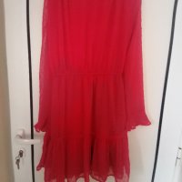 Страхотна червена рокля, снимка 2 - Рокли - 40588644