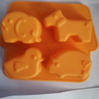 куче слон пиле прасе дълбок силиконов молд форма фигурки за сапун гипс шоколад бонбони лед декор, снимка 2 - Форми - 40679817