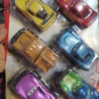  6 големи  Макуин Маккуин колите McQueen cars пластмасови колички играчки за игра и торта, снимка 1 - Фигурки - 37508700