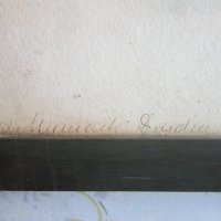 Стара картина акварел 1904 подписана , снимка 4 - Картини - 37342801